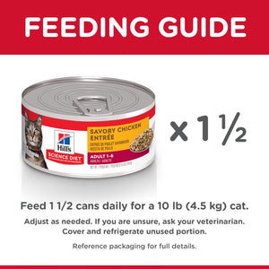 Hill's Science Diet Adult Savory Chicken Entree Canned Cat Food