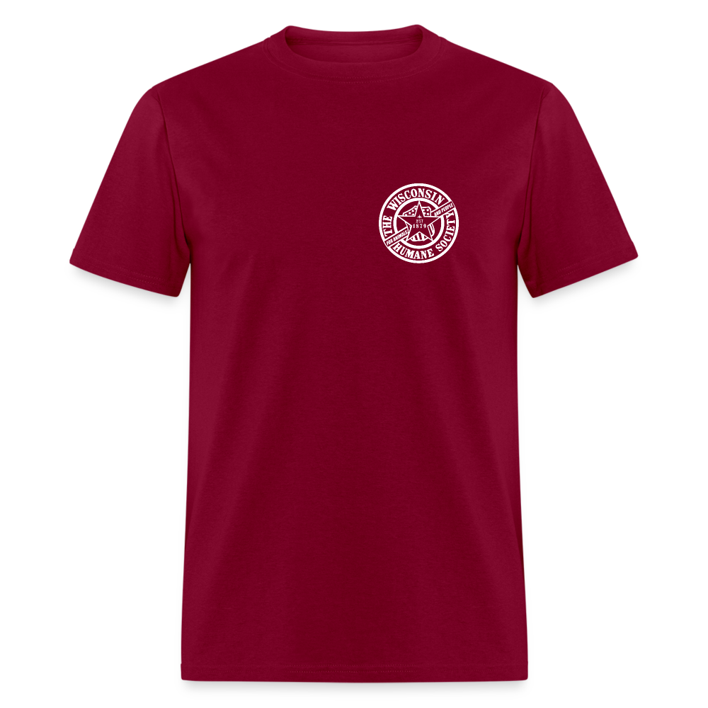 WHS 1879 Logo 2-Sided Classic T-Shirt - burgundy
