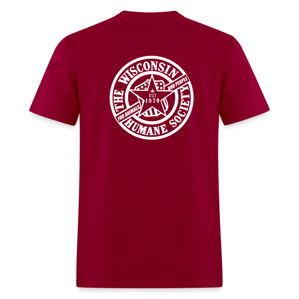 WHS 1879 Logo 2-Sided Classic T-Shirt - dark red