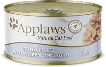 Load image into Gallery viewer, Applaws Natural Wet Cat Food Tuna Fillet with Cheese in Broth