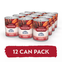 Load image into Gallery viewer, Natural Balance Limited Ingredient Reserve Bison &amp; Sweet Potato Recipe Wet Canned Dog Food