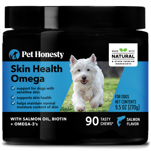 Pet Honesty Dog Salmon Skin Health Omega Fish Oil Soft Chews, Salmon