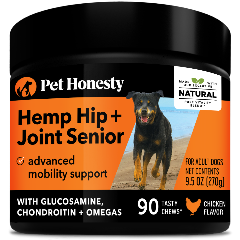 Pet Honesty Senior Dog Hemp Mobility Supplement Soft Chews, Chicken