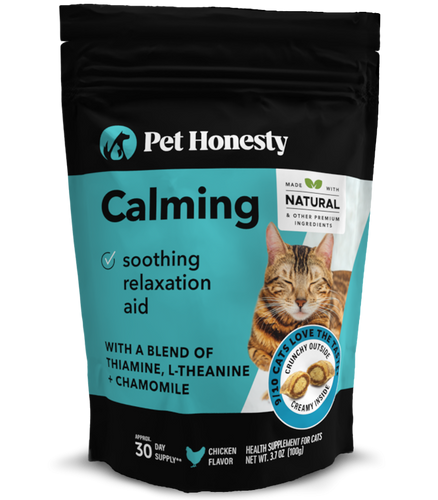 Pet Honesty Cat Calming Dual Texture Chew Supplements, Chicken