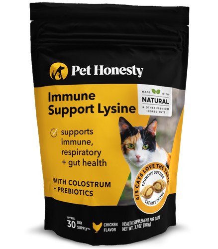 Pet Honesty Cat Immune Support Lysine Dual Texture Chews, Chicken