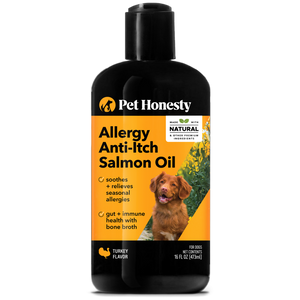 Pet Honesty Dog Allergy Anti-Itch Salmon Oil, Turkey