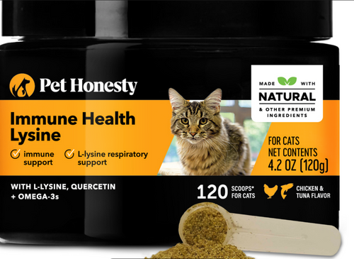 Pet Honesty Cat  Immune Health Lysine Powder, Chicken & Tuna