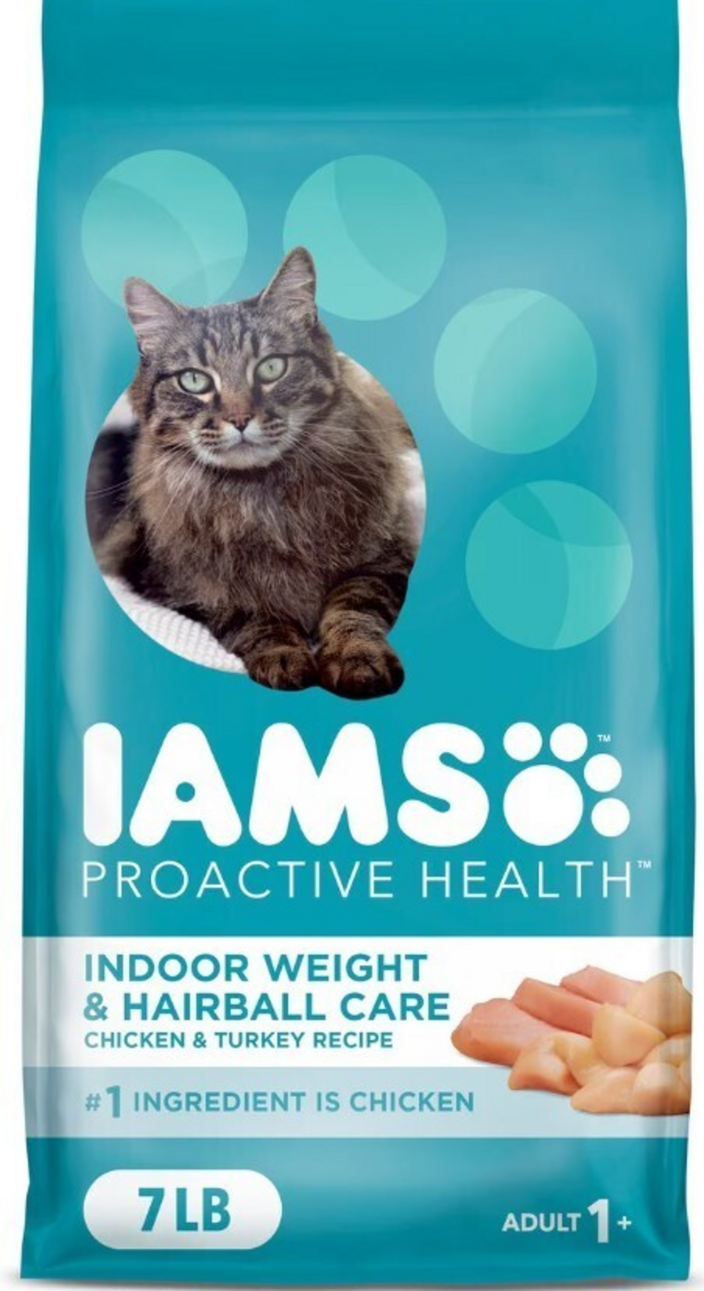Iams Proactive Health Indoor Weight and Hairball Care Dry Cat Food - 22-lb
