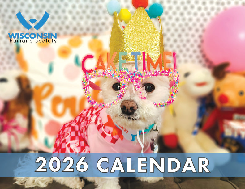 2026 WHS Calendar supporting the Wisconsin Humane Society