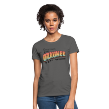 Load image into Gallery viewer, WHS &quot;Greetings from Ozaukee&quot; Contoured T-Shirt - charcoal