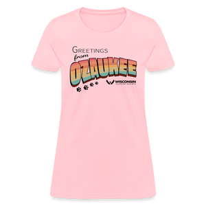 WHS "Greetings from Ozaukee" Contoured T-Shirt - pink