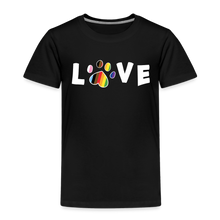 Load image into Gallery viewer, Pride Love Toddler Premium T-Shirt - black