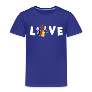 Pride Love Toddler Premium T-Shirt - royal blue