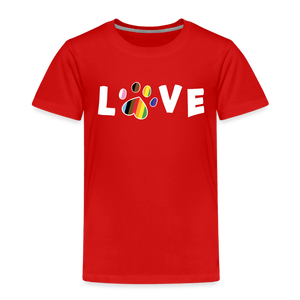 Pride Love Toddler Premium T-Shirt - red