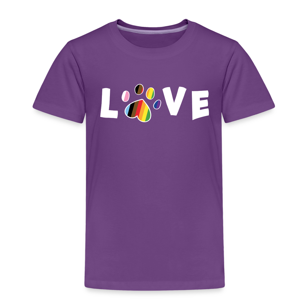 Pride Love Toddler Premium T-Shirt - purple