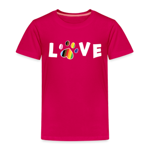 Pride Love Toddler Premium T-Shirt - dark pink