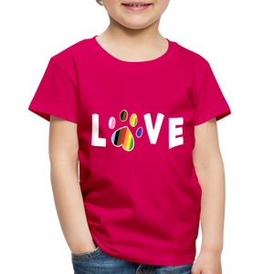 Pride Love Toddler Premium T-Shirt - dark pink