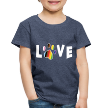 Load image into Gallery viewer, Pride Love Toddler Premium T-Shirt - heather blue