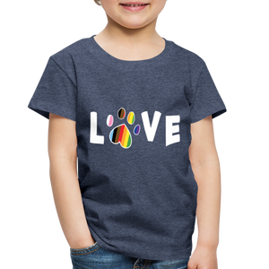 Pride Love Toddler Premium T-Shirt - heather blue