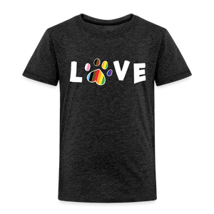 Pride Love Toddler Premium T-Shirt - charcoal grey