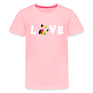Pride Love Kids' Premium T-Shirt - pink