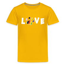 Load image into Gallery viewer, Pride Love Kids&#39; Premium T-Shirt - sun yellow