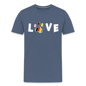 Pride Love Kids' Premium T-Shirt - heather blue