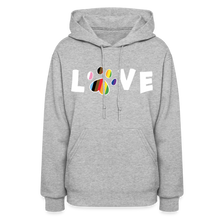 Load image into Gallery viewer, Pride Love Contoured Hoodie - heather gray