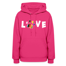 Load image into Gallery viewer, Pride Love Contoured Hoodie - fuchsia
