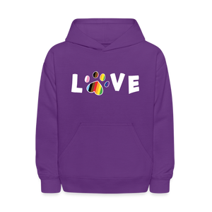 Pride Love Kids' Hoodie - purple