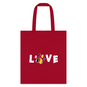Pride Love Tote Bag - red