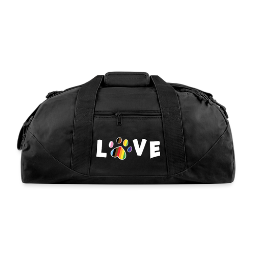 Pride Love Recycled Duffel Bag - black