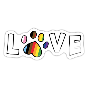 Pride Love Sticker - white glossy