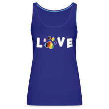 Load image into Gallery viewer, Pride Love Contoured Premium Tank Top - royal blue