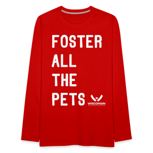 Foster All the Pets Classic Premium Long Sleeve T-Shirt - red