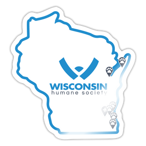 WHS State Logo Sticker - white glossy