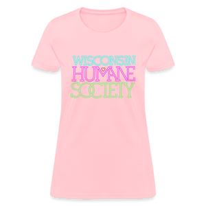 WHS 1987 Neon Logo Contoured T-Shirt - pink