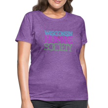 Load image into Gallery viewer, WHS 1987 Neon Logo Contoured T-Shirt - purple heather