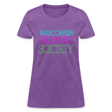 Load image into Gallery viewer, WHS 1987 Neon Logo Contoured T-Shirt - purple heather