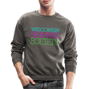 WHS 1987 Neon Logo Crewneck Sweatshirt - asphalt gray