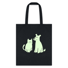 Load image into Gallery viewer, Halloween Costume Glow-in-the-Dark Tote Bag - black