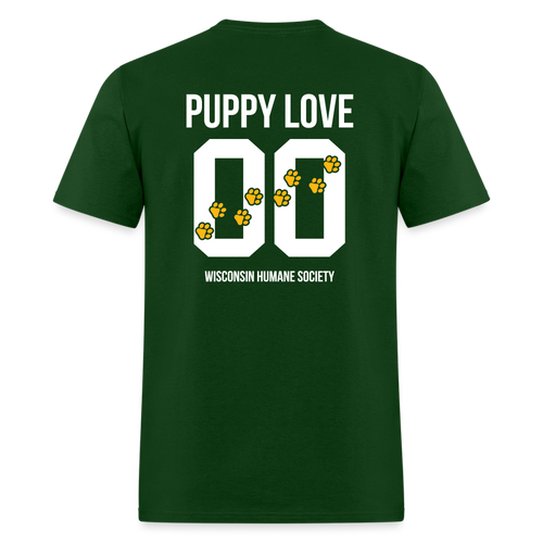 Puppy Love Classic T-Shirt (Dark Colors) - forest green