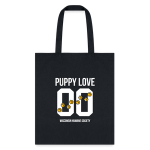 Puppy Love Tote Bag - black