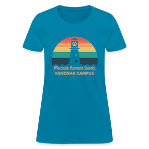 WHS Kenosha Logo Contoured T-Shirt - turquoise