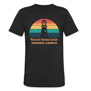 WHS Kenosha Logo Tri-Blend T-Shirt - heather black