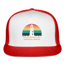 Load image into Gallery viewer, WHS Kenosha Logo Trucker Cap - white/red