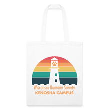Load image into Gallery viewer, WHS Kenosha Logo Recycled Tote Bag - white
