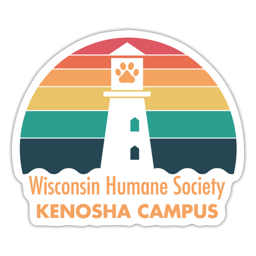 WHS Kenosha Logo Sticker - white matte