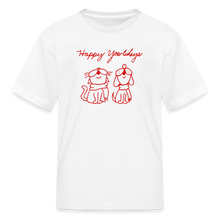 Load image into Gallery viewer, Happy Yowlidays Kids&#39; T-Shirt - white