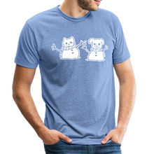 Load image into Gallery viewer, Snowfriends Tri-Blend T-Shirt - heather blue